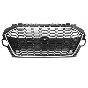 GRILLE SPORT CHROME NOIR PDC compatible avec AUDI A4 B9 20- a 289,87 € GRAU79 chez CAROU TUNING