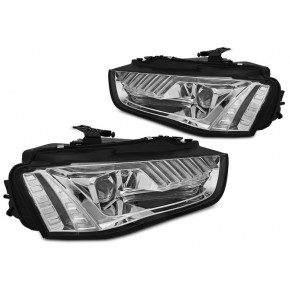 Phares LED Chrome Avant pour Audi A4 B8 2012-2015 a 915,50 € LPAUF9 chez CAROU TUNING