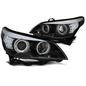 Phares Xenon D1S Yeux D'Ange LED Noir pour BMW E60/E61 2005-2007 a 883,01 € LPBMP0 chez CAROU TUNING