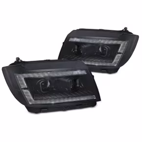  Phares À LED Tube Noir DRL SEQ Pour VW Crafter II 2017- à  1 597,53 €  Chez CAROU TUNING CONCEPT en GuadeloupePhares À LED Tube Noir DRL SEQ Pour VW Crafter II 2017-