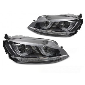 Phares Arrière Noirs Avec Ligne Chrome pour VW Golf 7 2013-2017 a 820,47 € LPVWV5 chez CAROU TUNING