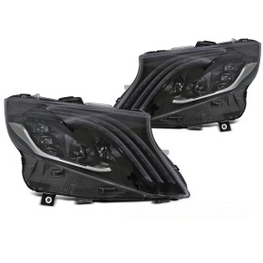 PHARES LED NOIRS adaptés pour MERCEDES VITO W447 14-23 a 740,13 € LPMEF0 chez CAROU TUNING