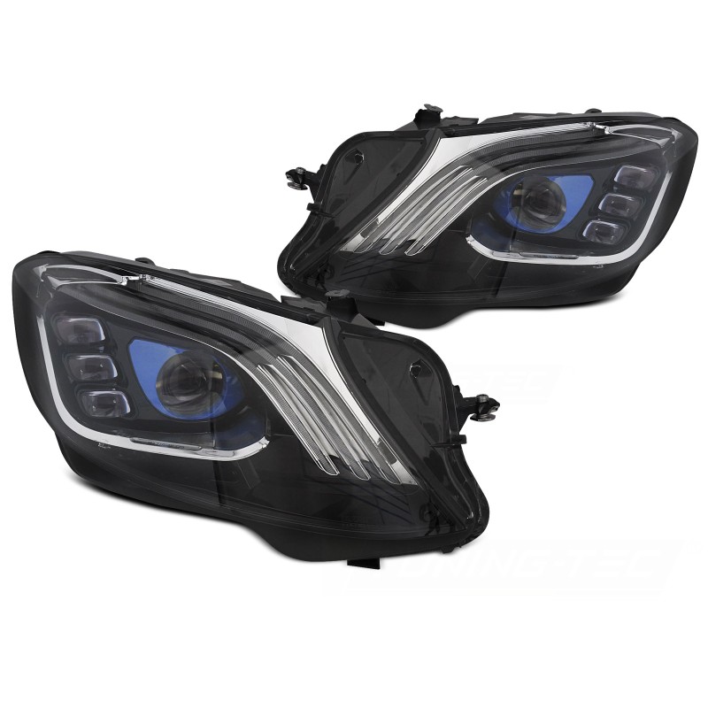 Phares LED Noirs Avant pour Mercedes W222 2013 à 2017 a 1 162,08 € LPMEE9 chez CAROU TUNING