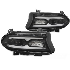 Phares Full LED Noirs Avant pour Dodge Charger 2014-2023 a 1 050,82 € LPDO45 chez CAROU TUNING