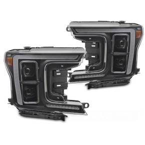 Phares à LED complets noirs compatibles avec FORD F150 MK13 17-20 a 1 169,97 € LPFOB8 chez CAROU TUNING