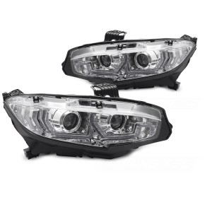 Phares Chrome DRL Seq Avant pour Honda Civic X 2016-2021 a 693,55 € LPHO33 chez CAROU TUNING