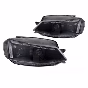  Phares Noirs LED DRL Seq Accueil pour VW Golf 7 2017-2019 à  888,43 €  Chez CAROU TUNING CONCEPT en GuadeloupePhares Noirs LED DRL Seq Accueil pour VW Golf 7 2017-2019