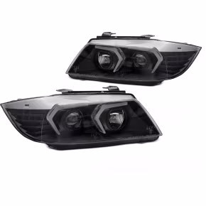  Phares LED Noirs Avant pour BMW E90/E91 2005-2008 à  837,29 €  Chez CAROU TUNING CONCEPT en GuadeloupePhares LED Noirs Avant pour BMW E90/E91 2005-2008
