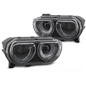  Phares Noirs DRL Avant pour Dodge Challenger 2008-2014 à  597,94 €  Chez CAROU TUNING CONCEPT en GuadeloupePhares Noirs DRL Avant pour Dodge Challenger 2008-2014