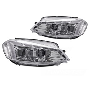 Phares Séquentiels Chromés Avant pour VW Golf 7 2017-2019 a 801,21 € LPVWX4 chez CAROU TUNING