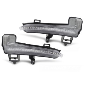Indicateur latéral dans le rétroviseur LED blanche SEQ compatible avec SKODA SUPERB III 15-18 a 93,92 € KBSK04 chez CAROU TUNING