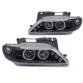 Phares Angel Eyes Noir Avant pour Citroën Xsara 1997-2000 a 320,06 € LPCI14 chez CAROU TUNING