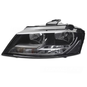 HEADLIGHT BLACK LEFT SIDE TYC fits AUDI A3 8P 08-12 a 195,95 € FAU03L chez CAROU TUNING
