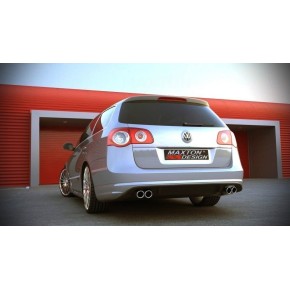 REAR BUMPER SPOILER VW PASSAT B6 ( R-LINE LOOK ) 2 EXHAUSTS a 277,16 € 2047-VW-PA-B6-RLINE-RS2F*1732 chez CAROU TUNING