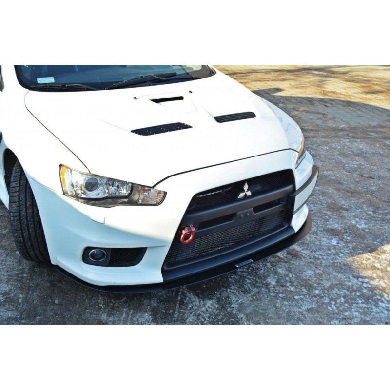 FRONT RACING SPLITTER V.3 Mitsubishi Lancer Evo X a 357,56 € uniw-MI-LA-10-EVO-CNC-FD3A*1863 chez CAROU TUNING