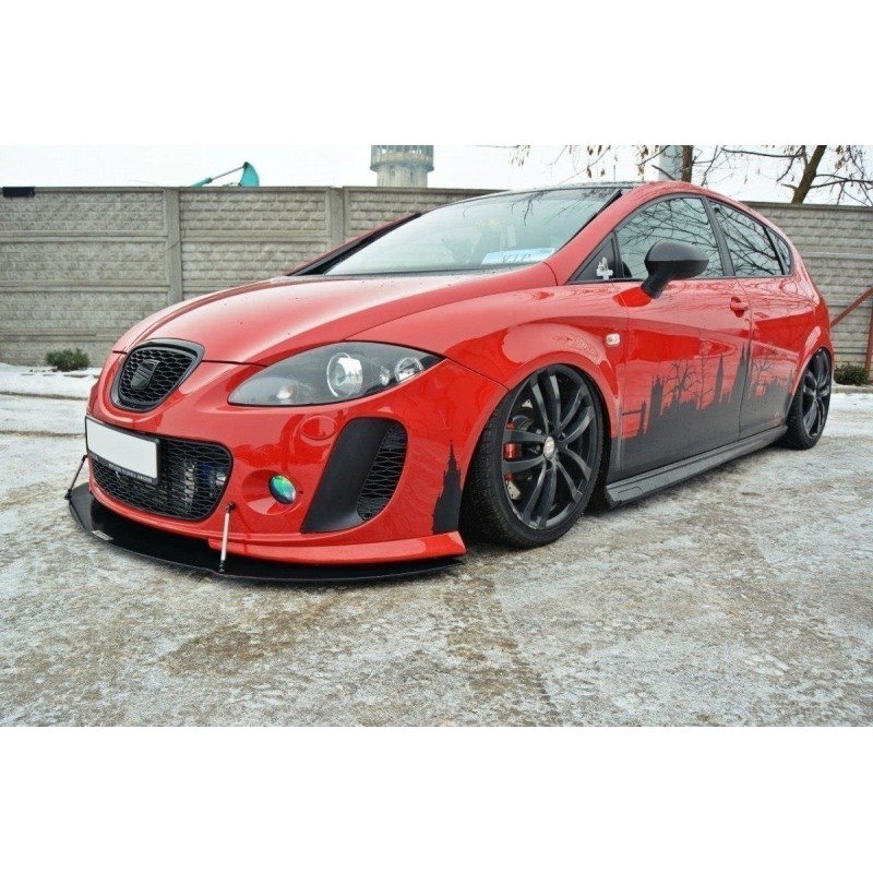 FRONT RACING SPLITTER V.2 SEAT LEON MK2 MS DESIGN a 357,56 € uniw-SE-LE-2-MS-CNC-FD2A*1867 chez CAROU TUNING