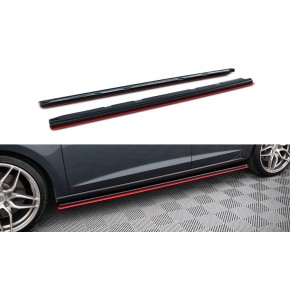 SIDE SKIRTS DIFFUSERS v.3 Seat Leon Mk3 Cupra/ FR Facelift a 696,08 € uniw-SE-LE-3F-CU-SD2G+SD3RED*5568 chez CAROU TUNING