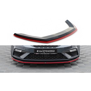 Front Splitter V.3 Seat Leon Cupra / FR Mk3 FL a 685,50 € uniw-SE-LE-3F-CU-FD1G+FD3RED*5670 chez CAROU TUNING