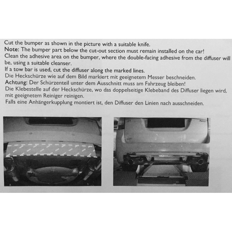 REAR VALANCE Saab 9-3 Aero Mk2 Facelift a 410,46 € uniw-SA-9-3-2FL-AERO-RS1G*5817 chez CAROU TUNING