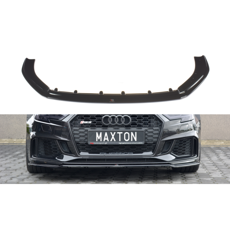 Front Splitter V.2 Audi RS3 8V FL Sportback a 421,03 € uniw-AU-RS3-8VF-FD2G*7612 chez CAROU TUNING