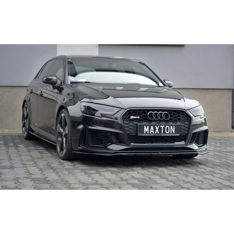 Front Splitter V.2 Audi RS3 8V FL Sportback a 421,03 € uniw-AU-RS3-8VF-FD2G*7612 chez CAROU TUNING
