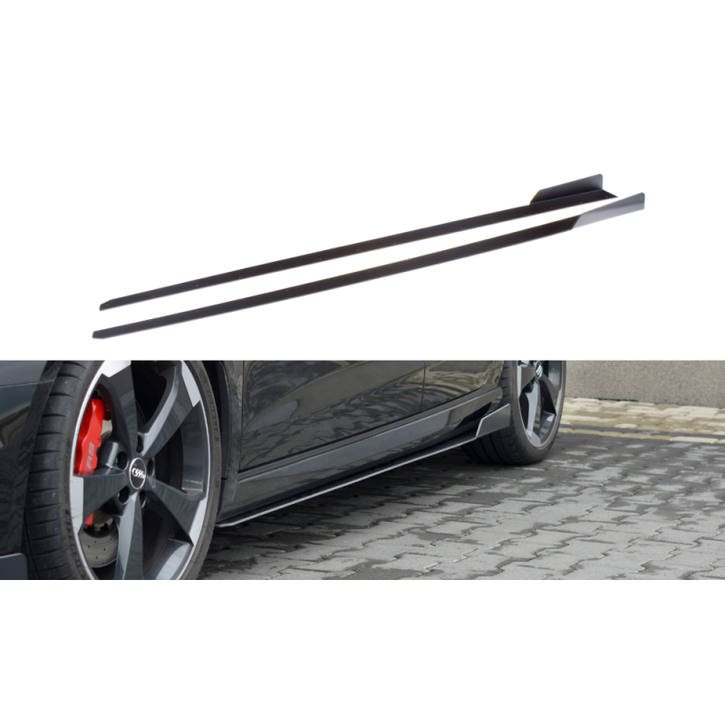 Racing Side Skirts Diffusers V.2 AUDI Audi RS3 8V FL Sportback a 357,56 € uniw-AU-RS3-8VF-CNC-SD2A*7624 chez CAROU TUNING