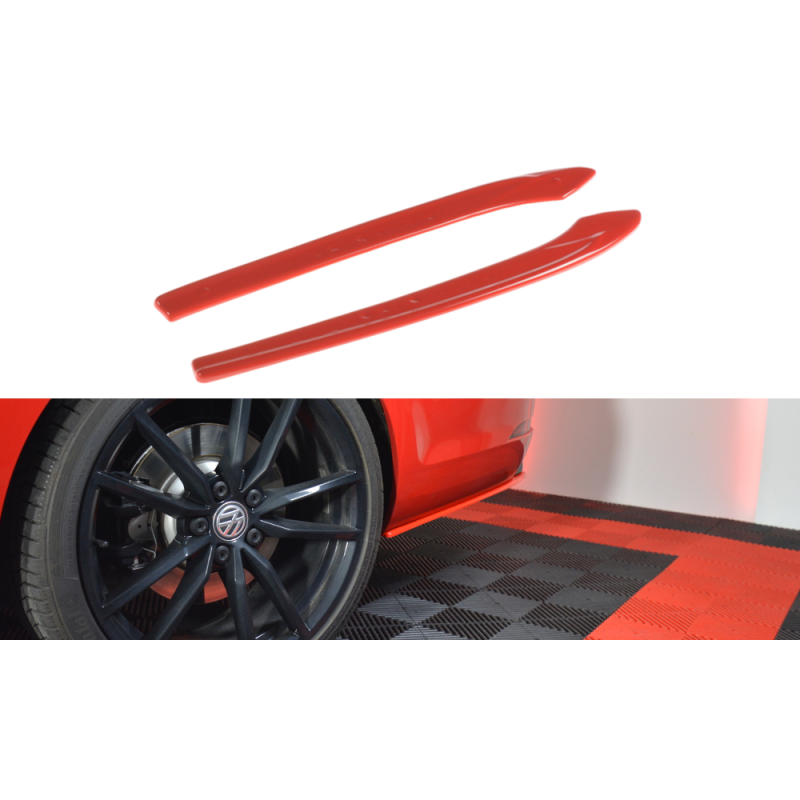 REAR SIDE SPLITTERS V.2 VW GOLF 7 R VARIANT FACELIFT a 188,30 € uniw-VW-GO-7F-R-VA-RSD2G*7651 chez CAROU TUNING
