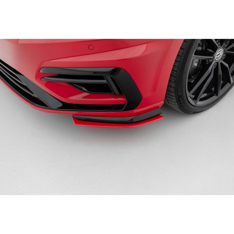 Front Side Splitters VW Golf 7 R / R-Line Facelift a 209,46 € uniw-VW-GO-7F-R-FD8RED*7661 chez CAROU TUNING