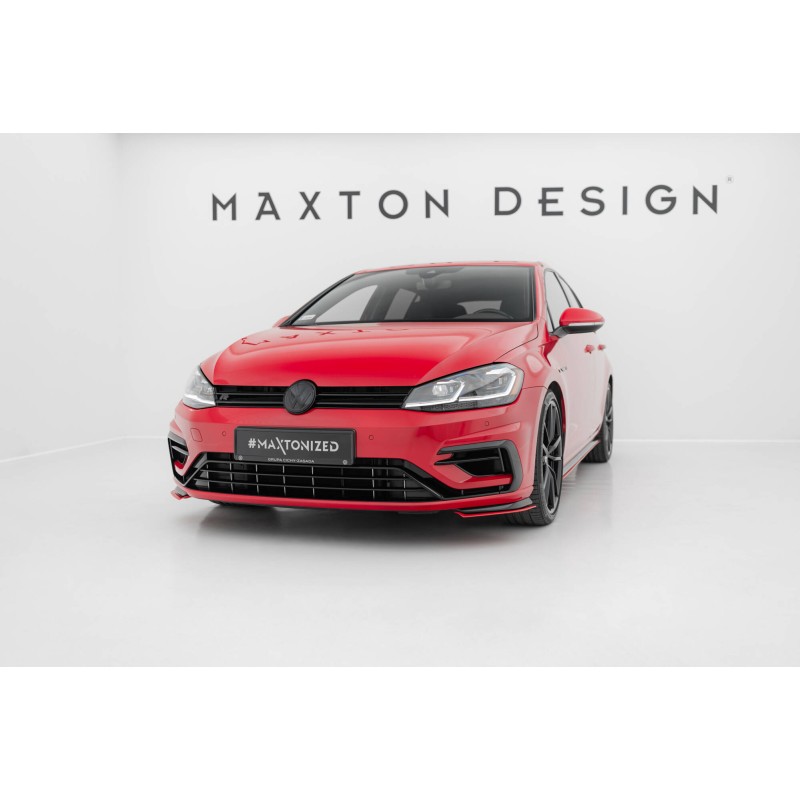 Front Side Splitters VW Golf 7 R / R-Line Facelift a 209,46 € uniw-VW-GO-7F-R-FD8RED*7661 chez CAROU TUNING