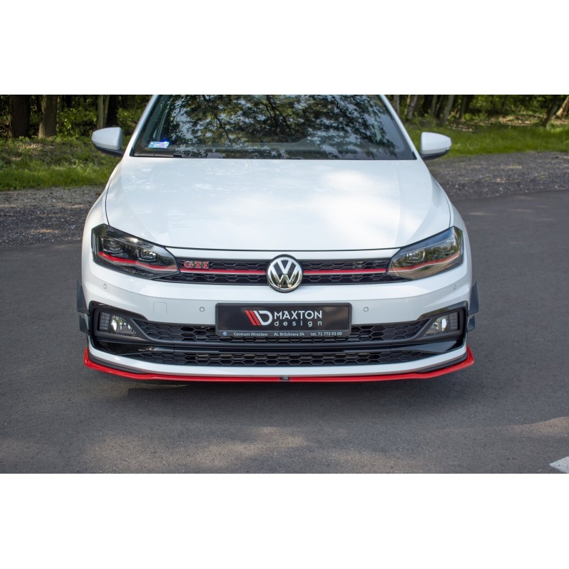 FRONT SPLITTER V.2 Volkswagen Polo GTI / R-line Mk6 a 421,03 € uniw-VW-PO-6-GTI-FD2G*8127 chez CAROU TUNING
