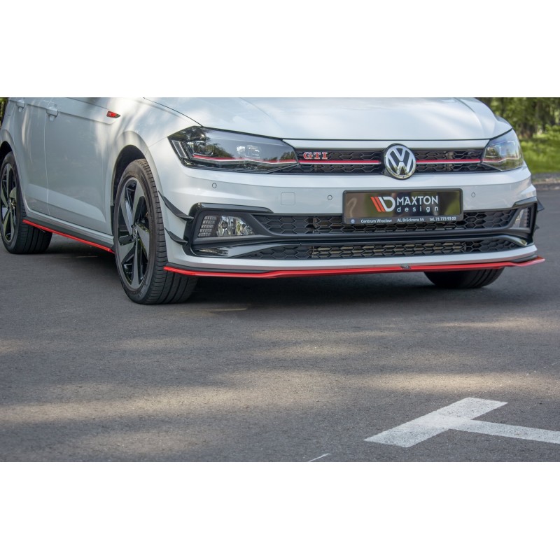 FRONT SPLITTER V.2 Volkswagen Polo GTI / R-line Mk6 a 421,03 € uniw-VW-PO-6-GTI-FD2G*8127 chez CAROU TUNING