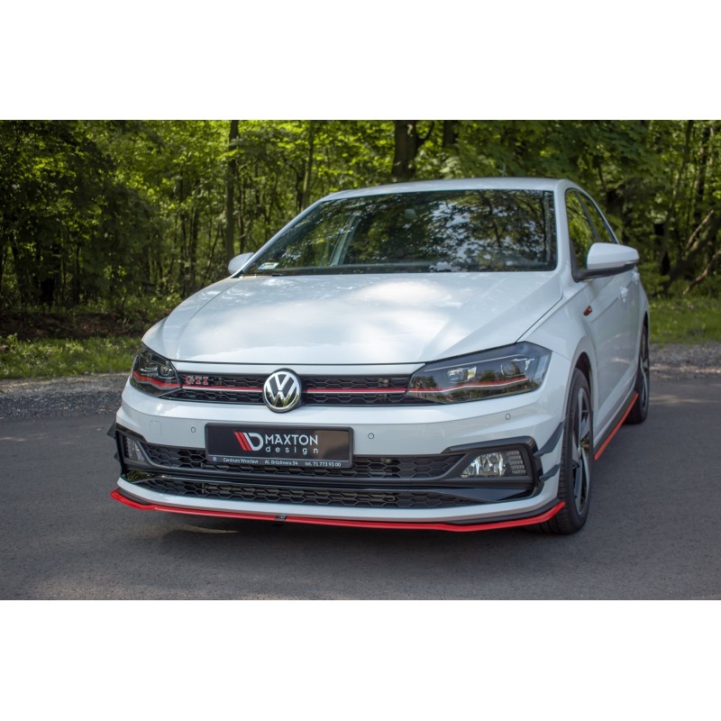 FRONT SPLITTER V.2 Volkswagen Polo GTI / R-line Mk6 a 421,03 € uniw-VW-PO-6-GTI-FD2G*8127 chez CAROU TUNING