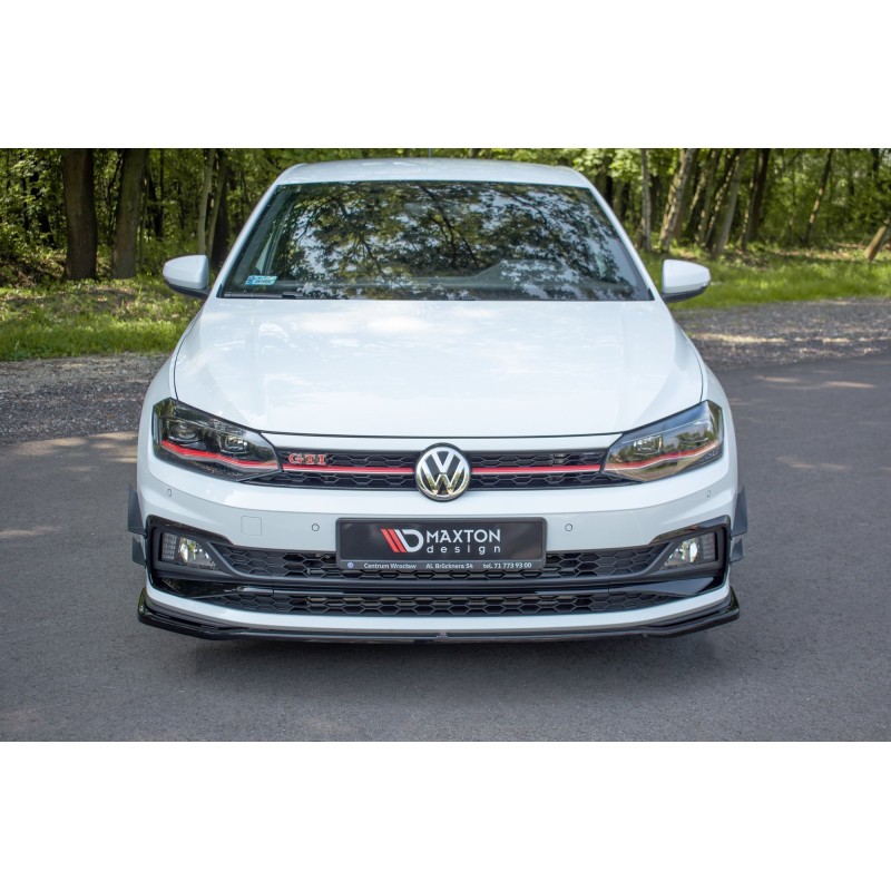 FRONT SPLITTER V.2 Volkswagen Polo GTI / R-line Mk6 a 421,03 € uniw-VW-PO-6-GTI-FD2G*8127 chez CAROU TUNING