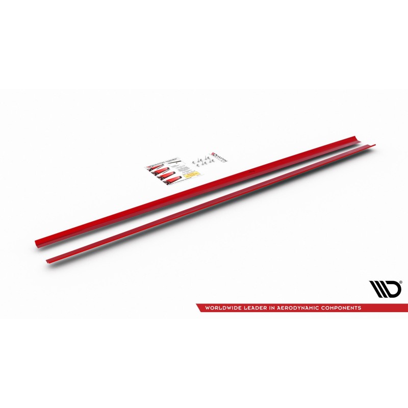 SIDE SKIRTS DIFFUSERS Volkswagen Polo GTI / R-line Mk6 a 421,03 € uniw-VW-PO-6-GTI-SD1G*8134 chez CAROU TUNING
