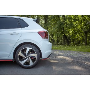 REAR SIDE SPLITTERS Volkswagen Polo GTI Mk6 a 304,67 € uniw-VW-PO-6-GTI-RSD1RED*8138 chez CAROU TUNING