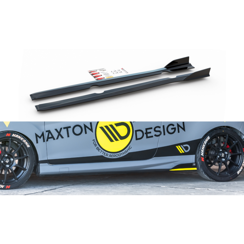 Side Skirts Diffusers Ford Fiesta 7 ST Facelift a 622,03 € uniw-FO-FI-7F-ST-FSD1FP*9915 chez CAROU TUNING