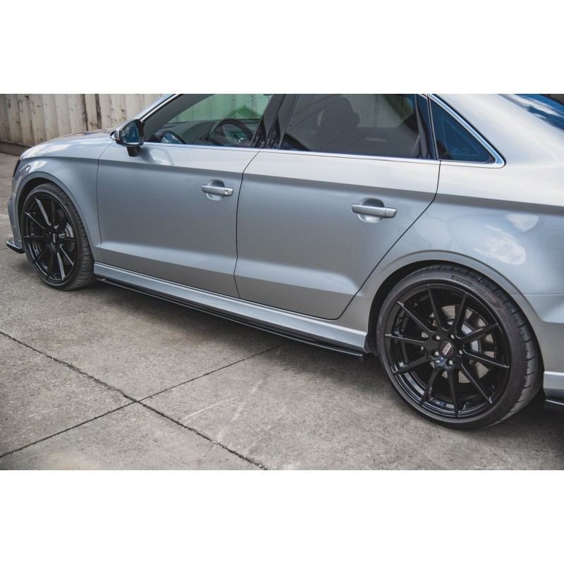 Side Skirts Diffusers V.2 Audi S3 / A3 S-Line Sedan 8V Facelift a 421,03 € uniw-AU-S3-3F-S-SD2G*10590 chez CAROU TUNING