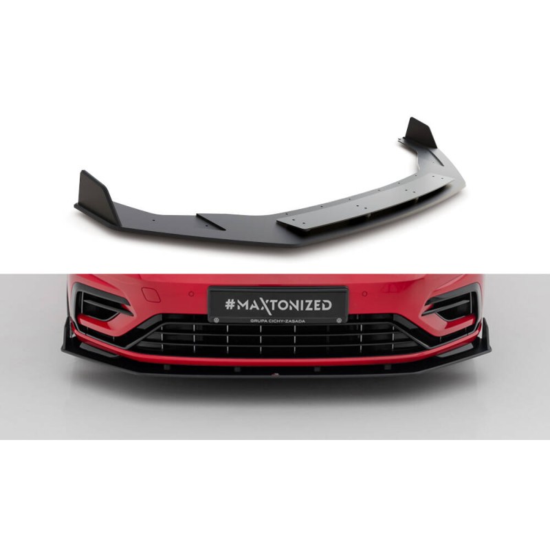 Racing Durability Front Splitter V.2 VW Golf 7 R / R-Line Facelift a 505,66 € uniw-VWGO7FRCNC-FD3BRB*10997 chez CAROU TUNING
