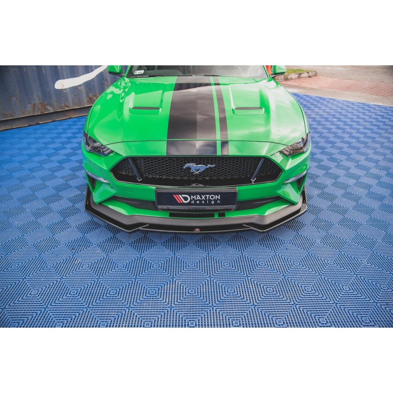 Front Splitter V.1 + Flaps Ford Mustang GT Mk6 Facelift a 526,82 € uniw-FO-MU-6F-GT-FD1G+FSF*11509 chez CAROU TUNING