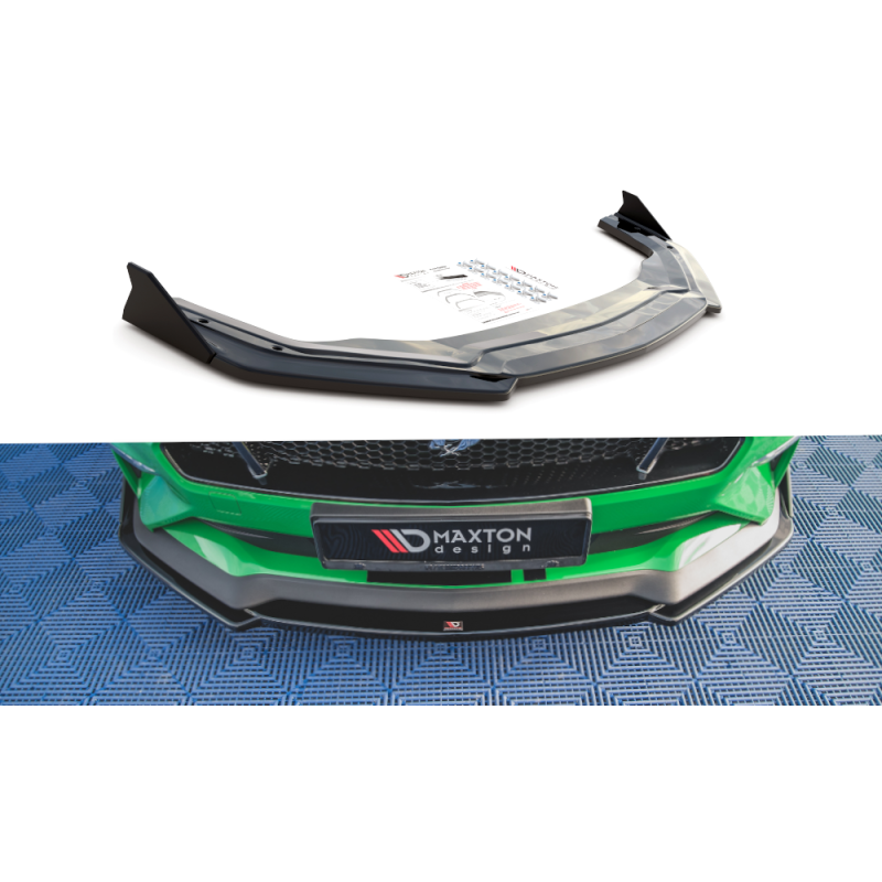 Front Splitter V.2 + Flaps Ford Mustang GT Mk6 Facelift a 526,82 € uniw-FO-MU-6F-GT-FD2G+FSF*11513 chez CAROU TUNING