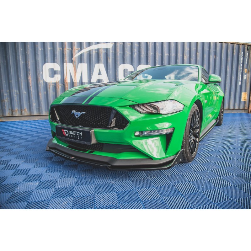 Front Splitter V.2 + Flaps Ford Mustang GT Mk6 Facelift a 526,82 € uniw-FO-MU-6F-GT-FD2G+FSF*11513 chez CAROU TUNING