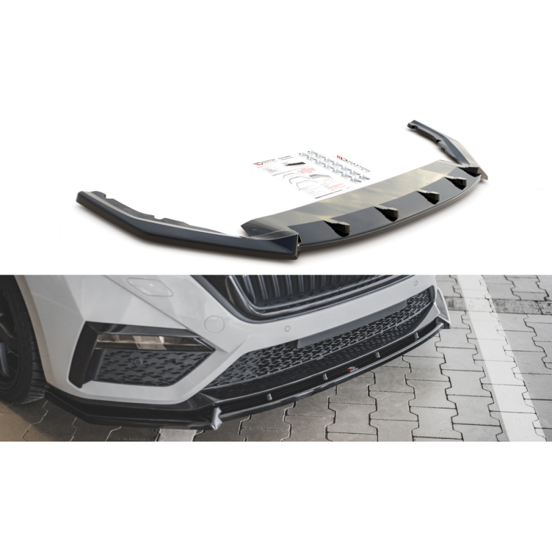 Front Splitter V.1 Skoda Octavia RS Mk4 a 421,03 € uniw-SK-OC-4-RS-FD1G*12038 chez CAROU TUNING