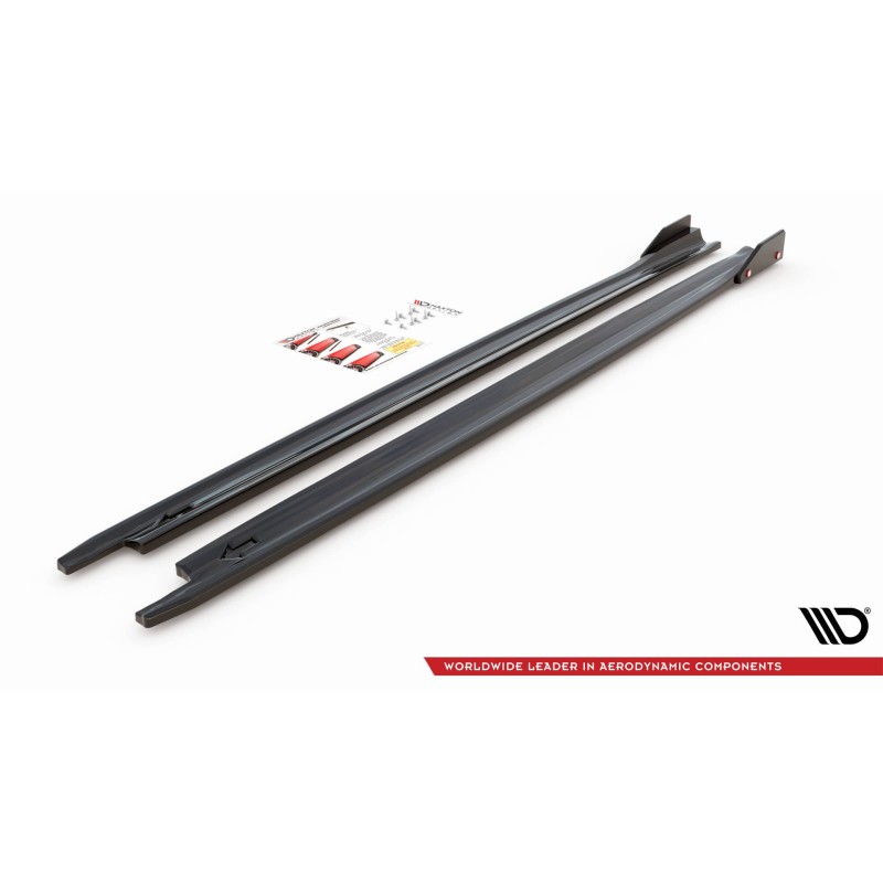 Side Skirts Diffusers V.2 + Flaps Skoda Octavia RS Mk4 a 526,82 € uniw-SK-OC-4-RS-SD2G+SF*12062 chez CAROU TUNING