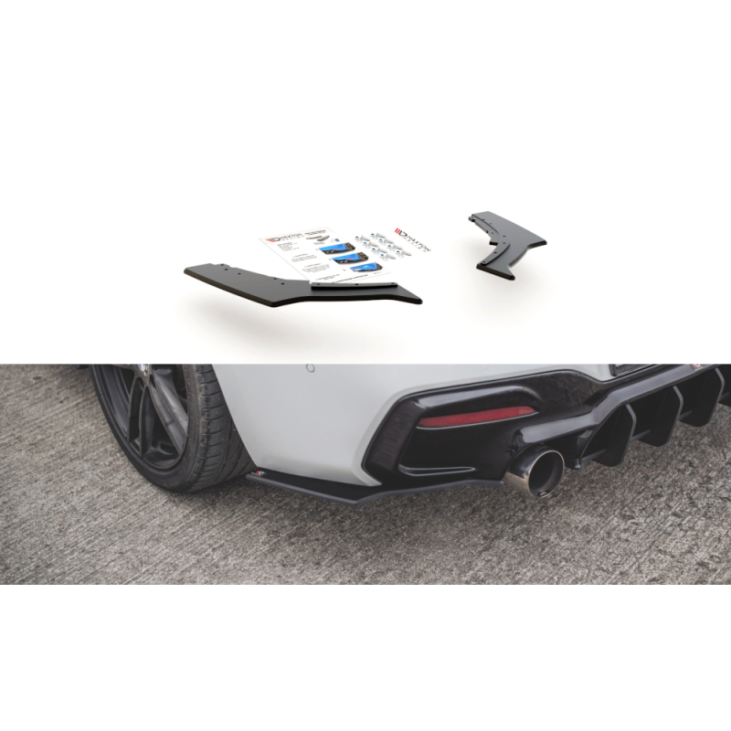 Street Pro Rear Side Splitters V.3 for BMW 1 F20 M140i a 145,99 € uniw-BM1F20FMCNC-RSD3B*12173 chez CAROU TUNING