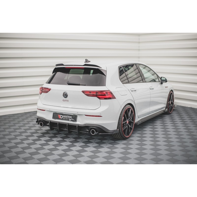 Street Pro Rear Side Splitters + Flaps Volkswagen Golf GTI / GTE / R-Line Mk8 a 270,82 € uniw-VWGO8GTICNC-RSD1B+RSF1G*12239 chez CAROU TUNING