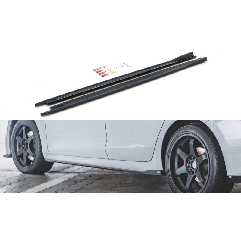 Side Skirts Diffusers V.3 Skoda Octavia RS Mk4 a 421,03 € uniw-SK-OC-4-RS-SD2G*12274 chez CAROU TUNING