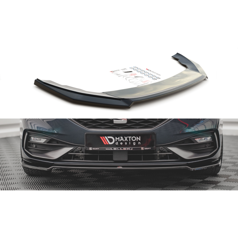 Front Splitter V.4 Seat Leon Mk4 a 421,03 € uniw-SE-LE-4-FR-FD4G*12314 chez CAROU TUNING