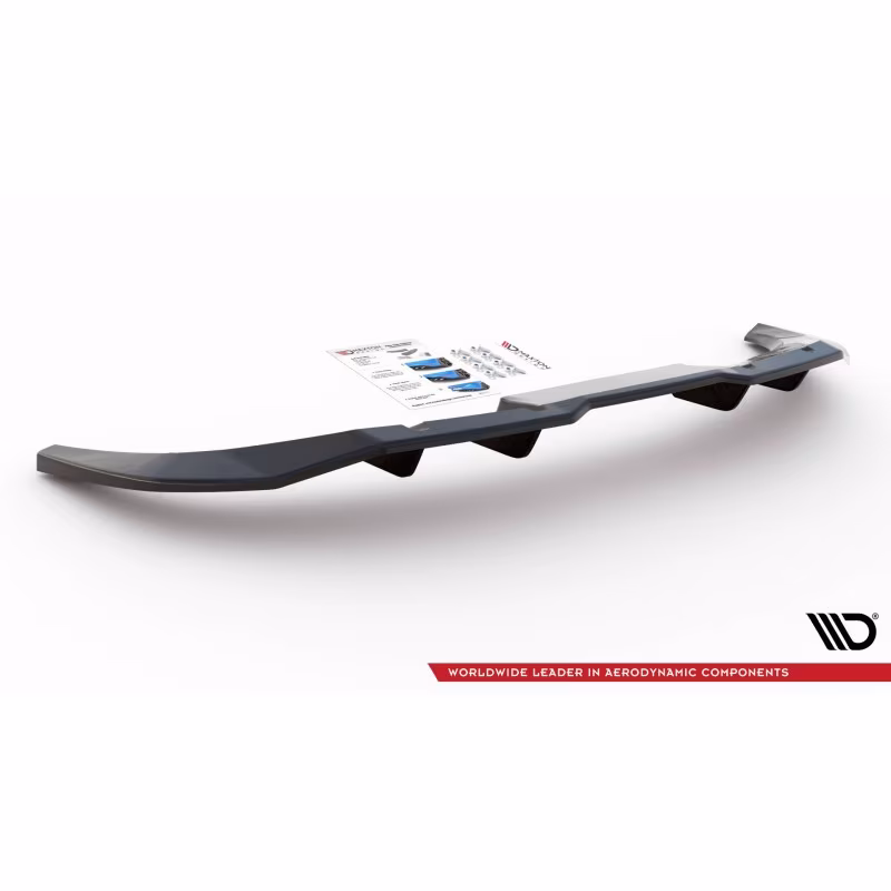 Rear Splitter (with vertical bars) Audi Q3 Sportback S-Line a 526,82 € uniw-AU-Q3-2-SLINE-SB-RD1G+RD2G*12540 chez CAROU TUNING