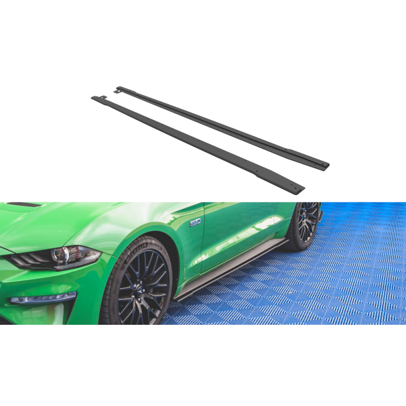 Street Pro Side Skirts Diffusers V.1 Ford Mustang GT Mk6 Facelift a 357,56 € uniw-FOMU6FGTCNC-SD1B*13011 chez CAROU TUNING