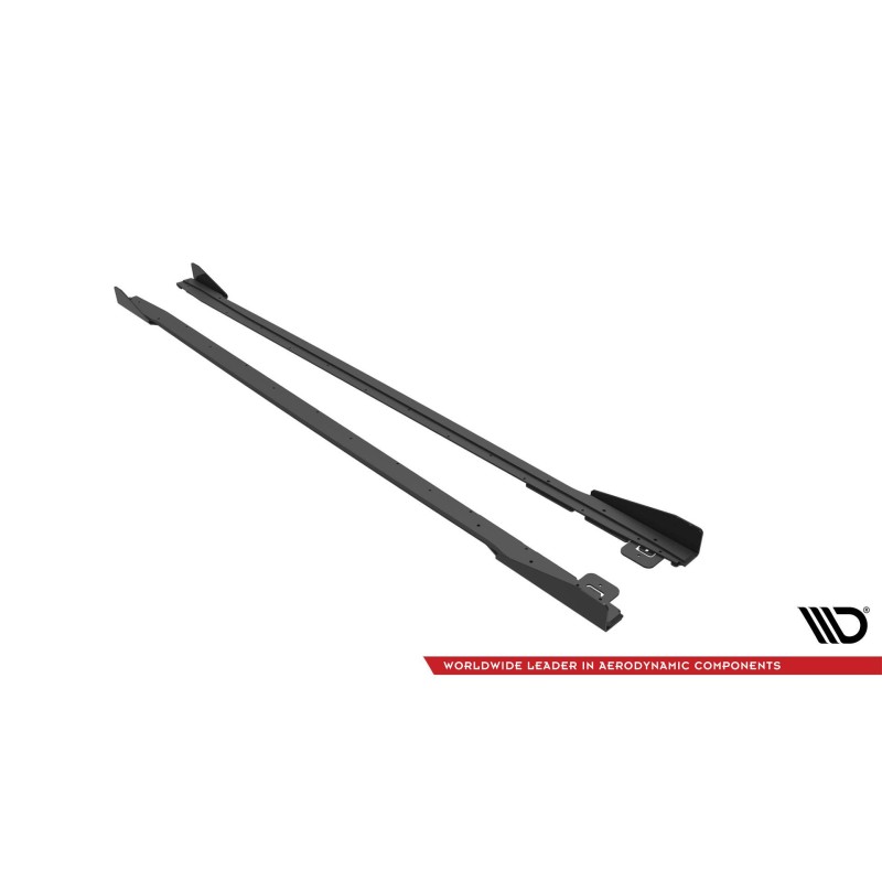 Street Pro Side Skirts Diffusers V.1 + Flaps Ford Mustang GT Mk6 Facelift a 482,39 € uniw-FOMU6FGTCNC-SD1B+SRF1G*13014 chez CAROU TUNING